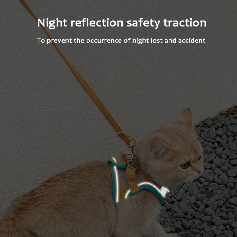 Adjustable Cat Harness With or Without Leash