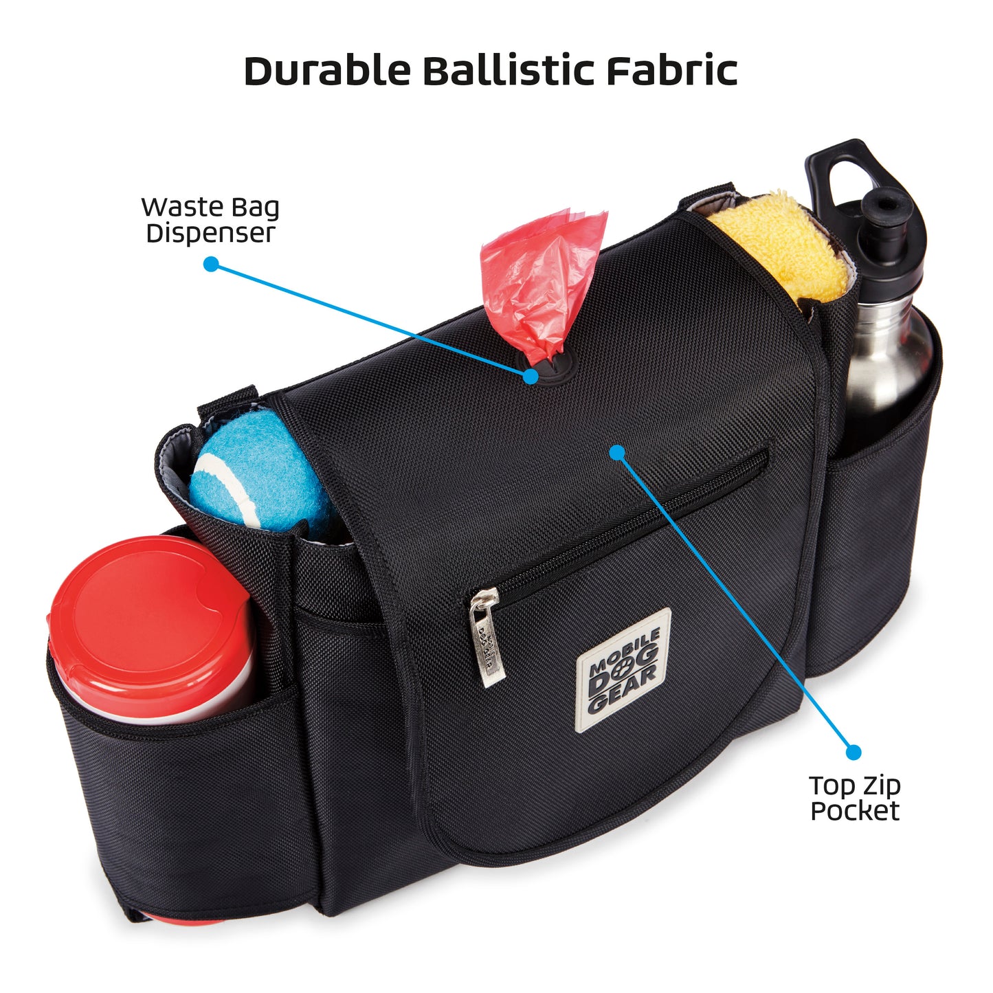 Car Seat Back Organizer by Mobile Dog Gear