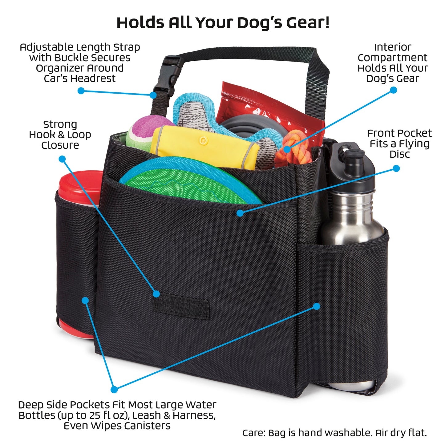 Car Seat Back Organizer by Mobile Dog Gear